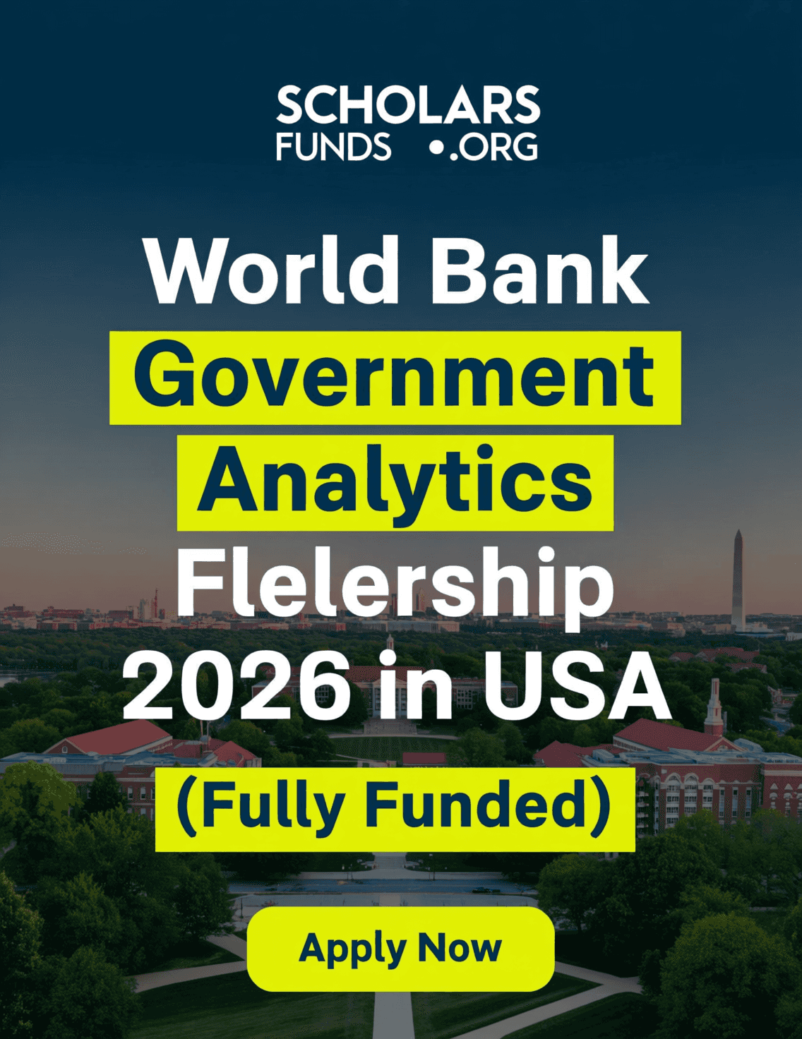 World Bank Government Analytics Fellowship 2026 (USA, Fully Funded)