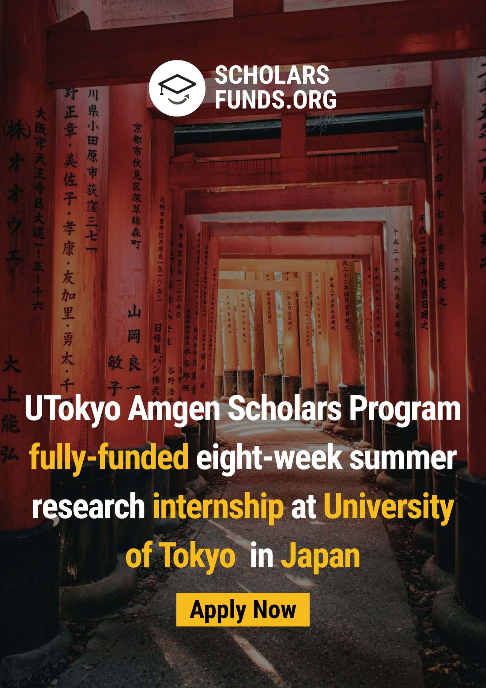 UTokyo Amgen Scholars Program 2025 | Fully Funded Summer Research Internship in Japan