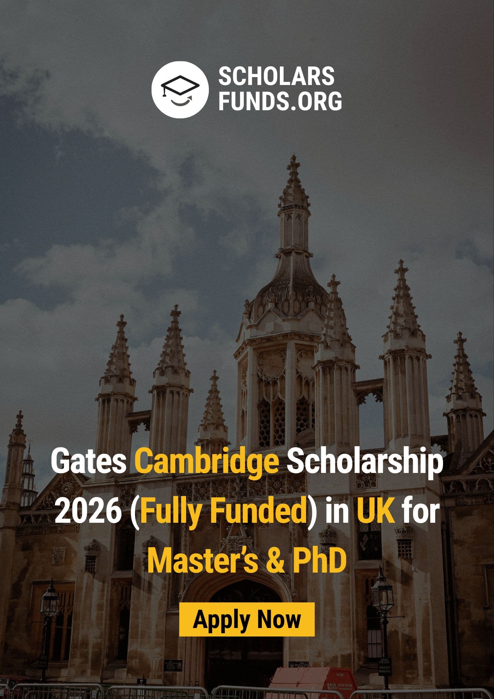Gates Cambridge Scholarship 2026 (Fully Funded)