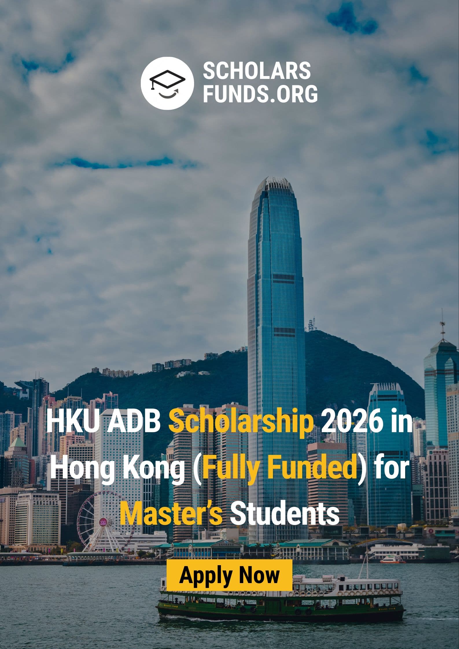 HKU ADB Scholarship 2026 in Hong Kong (Fully Funded) for Master’s Students