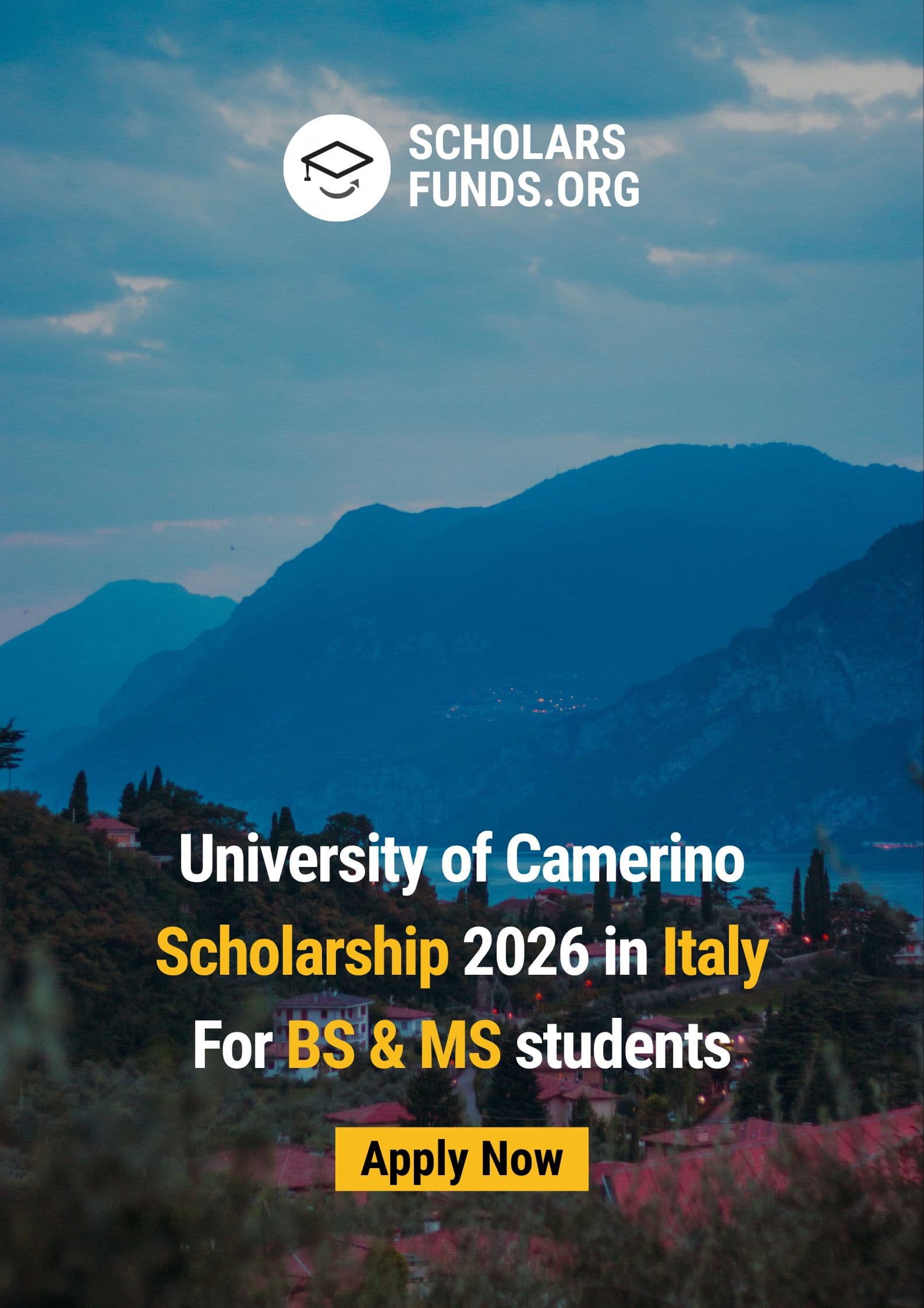 University of Camerino Scholarship 2026 in Italy